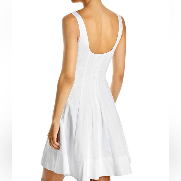 πΊπHPππΊ NWT Staud Wells Mini Dress White - Picture 12 of 16